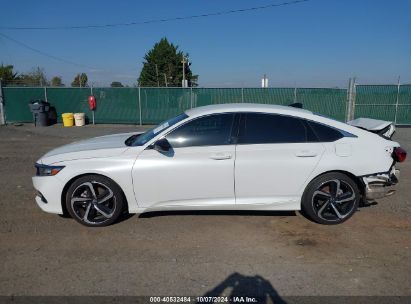 Lot #2986682071 2022 HONDA ACCORD SPORT