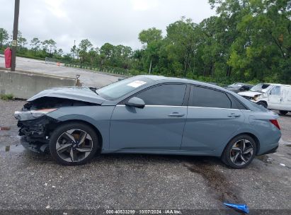 Lot #2992825274 2021 HYUNDAI ELANTRA LIMITED