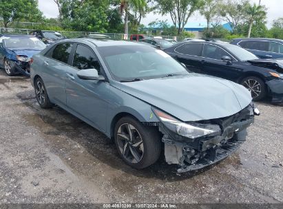 Lot #2992825274 2021 HYUNDAI ELANTRA LIMITED