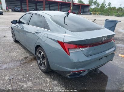 Lot #2992825274 2021 HYUNDAI ELANTRA LIMITED