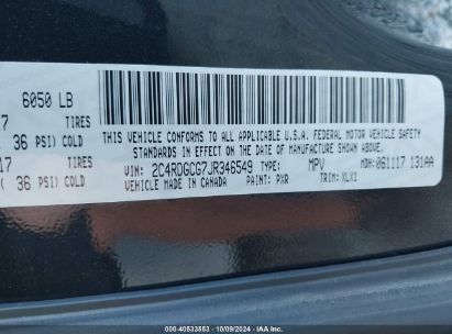 Lot #3050075228 2018 DODGE GRAND CARAVAN SXT