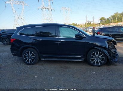 Lot #2989127141 2021 HONDA PILOT AWD TOURING 8 PASSENGER