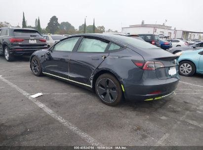 Lot #2992833096 2023 TESLA MODEL 3 REAR-WHEEL DRIVE