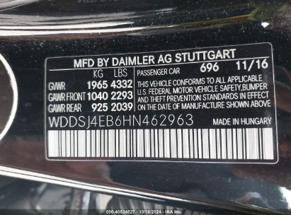 Lot #2995283926 2017 MERCEDES-BENZ CLA 250