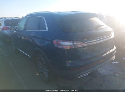 Lot #2992825193 2019 LINCOLN NAUTILUS RESERVE