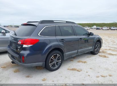 Lot #2992825406 2010 SUBARU OUTBACK 2.5I LIMITED