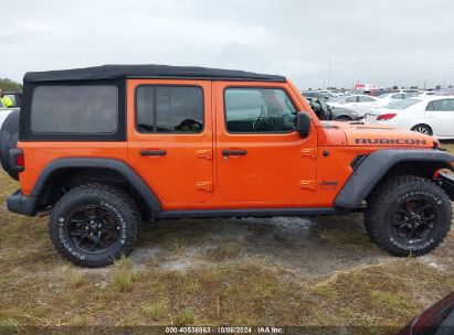 Lot #2992825336 2019 JEEP WRANGLER UNLIMITED RUBICON 4X4