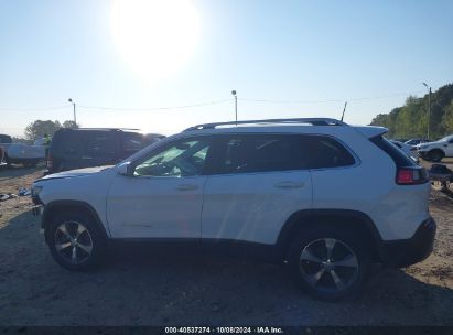 Lot #2996533950 2019 JEEP CHEROKEE LIMITED 4X4