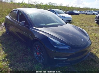 Lot #2995283417 2021 TESLA MODEL 3 STANDARD RANGE PLUS REAR-WHEEL DRIVE