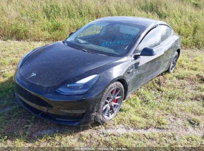 Lot #2995283417 2021 TESLA MODEL 3 STANDARD RANGE PLUS REAR-WHEEL DRIVE