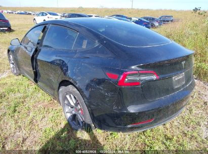 Lot #2995283417 2021 TESLA MODEL 3 STANDARD RANGE PLUS REAR-WHEEL DRIVE