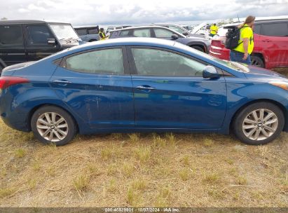 Lot #2992825144 2014 HYUNDAI ELANTRA SE