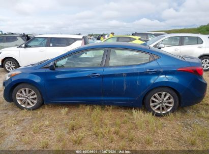 Lot #2992825144 2014 HYUNDAI ELANTRA SE