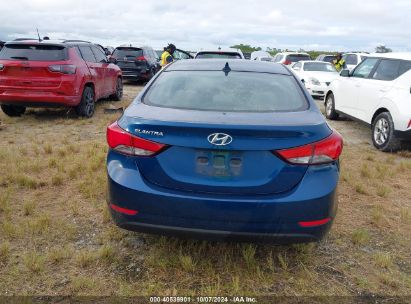 Lot #2992825144 2014 HYUNDAI ELANTRA SE