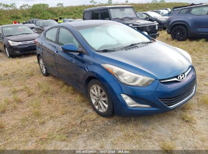 Lot #2992825144 2014 HYUNDAI ELANTRA SE