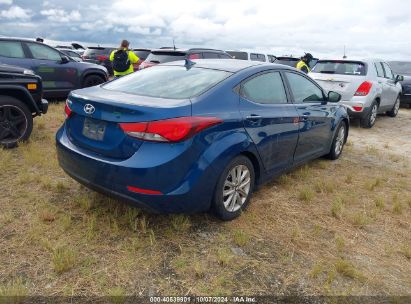 Lot #2992825144 2014 HYUNDAI ELANTRA SE