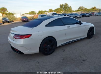 Lot #2992833803 2019 MERCEDES-BENZ AMG S 63 4MATIC