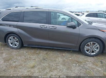 Lot #2989127301 2023 TOYOTA SIENNA PLATINUM