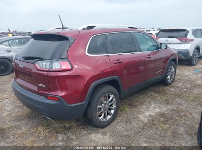 Lot #2992824781 2021 JEEP CHEROKEE LATITUDE LUX 4X4