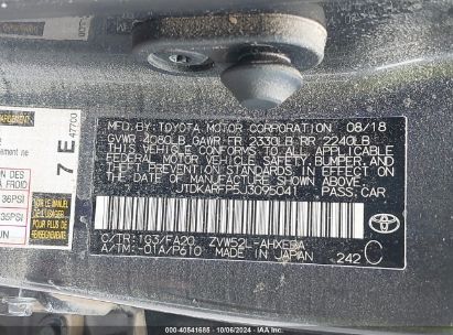 Lot #2980522458 2018 TOYOTA PRIUS PRIME PLUS