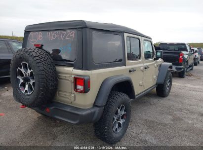 Lot #2995299857 2022 JEEP WRANGLER UNLIMITED RUBICON 4X4