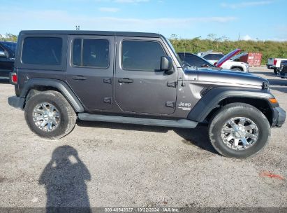 Lot #2992825029 2020 JEEP WRANGLER UNLIMITED SPORT S 4X4