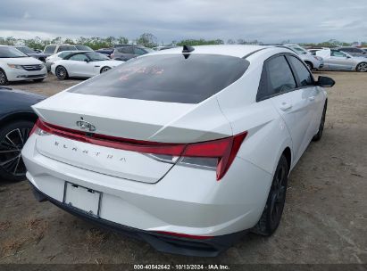 Lot #2992824866 2022 HYUNDAI ELANTRA SEL