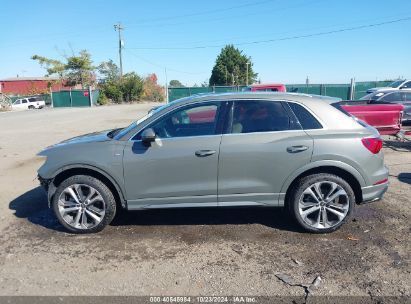 Lot #2992824592 2021 AUDI Q3 PREMIUM PLUS 45 TFSI S LINE QUATTRO TIPTRONIC