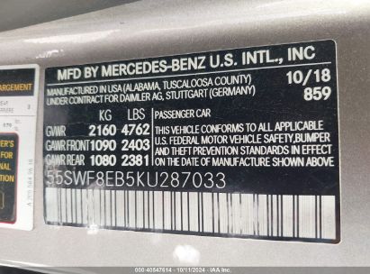 Lot #3005349658 2019 MERCEDES-BENZ C 300 4MATIC