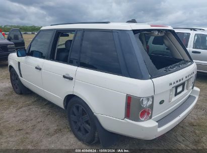 Lot #2995300213 2006 LAND ROVER RANGE ROVER HSE