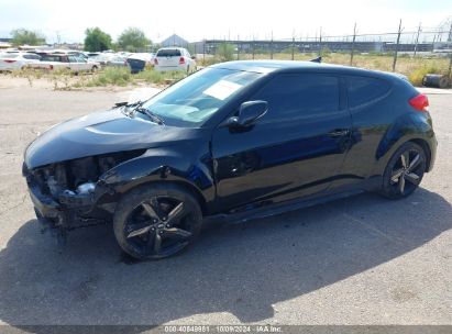 Lot #3035089390 2013 HYUNDAI VELOSTER TURBO W/BLUE