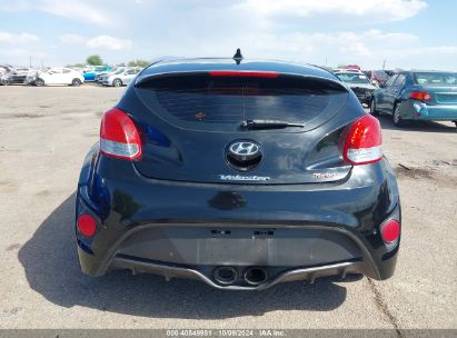 Lot #3035089390 2013 HYUNDAI VELOSTER TURBO W/BLUE