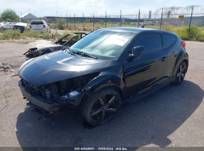 Lot #3035089390 2013 HYUNDAI VELOSTER TURBO W/BLUE