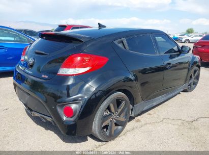 Lot #3035089390 2013 HYUNDAI VELOSTER TURBO W/BLUE