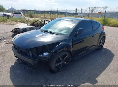 Lot #3035089390 2013 HYUNDAI VELOSTER TURBO W/BLUE