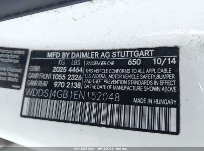 Lot #2968642055 2014 MERCEDES-BENZ CLA 250 4MATIC