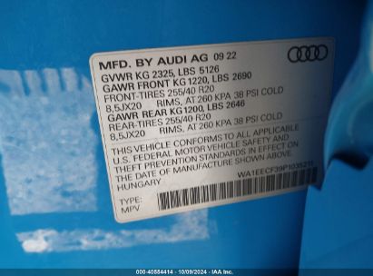 Lot #2992824682 2023 AUDI Q3 PREMIUM PLUS 45 TFSI S LINE QUATTRO TIPTRONIC