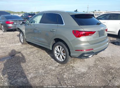 Lot #2996533802 2021 AUDI Q3 PREMIUM 45 TFSI S LINE QUATTRO TIPTRONIC