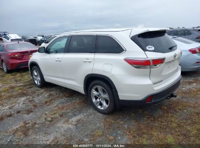 Lot #2995299822 2014 TOYOTA HIGHLANDER LIMITED V6