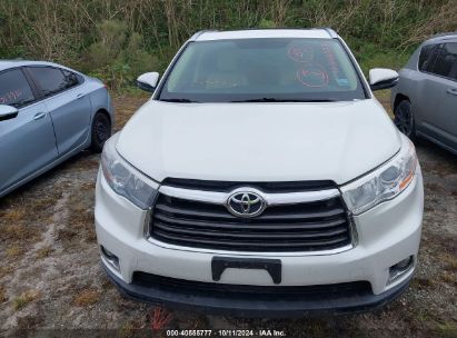 Lot #2995299822 2014 TOYOTA HIGHLANDER LIMITED V6