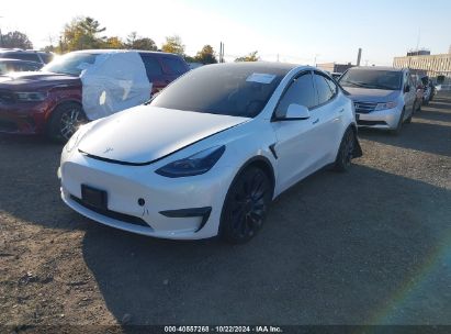 Lot #2992824643 2021 TESLA MODEL Y PERFORMANCE DUAL MOTOR ALL-WHEEL DRIVE