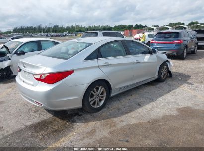 Lot #2996533770 2013 HYUNDAI SONATA GLS