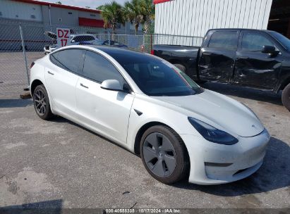 Lot #2992825130 2021 TESLA MODEL 3 STANDARD RANGE PLUS REAR-WHEEL DRIVE