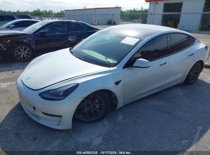 Lot #2992825130 2021 TESLA MODEL 3 STANDARD RANGE PLUS REAR-WHEEL DRIVE