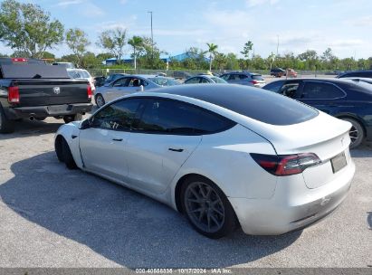 Lot #2992825130 2021 TESLA MODEL 3 STANDARD RANGE PLUS REAR-WHEEL DRIVE