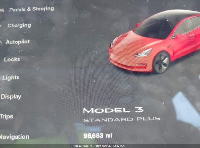 Lot #2992825130 2021 TESLA MODEL 3 STANDARD RANGE PLUS REAR-WHEEL DRIVE