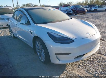 Lot #2992817787 2022 TESLA MODEL 3 LONG RANGE DUAL MOTOR ALL-WHEEL DRIVE