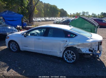 Lot #2995299666 2019 FORD FUSION HYBRID SE