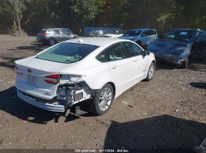 Lot #2995299666 2019 FORD FUSION HYBRID SE