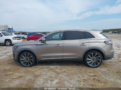 Lot #2995299662 2019 LINCOLN NAUTILUS RESERVE